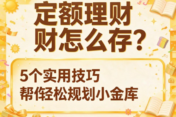 定额理财怎么存？5个实用技巧帮你轻松规划小金库