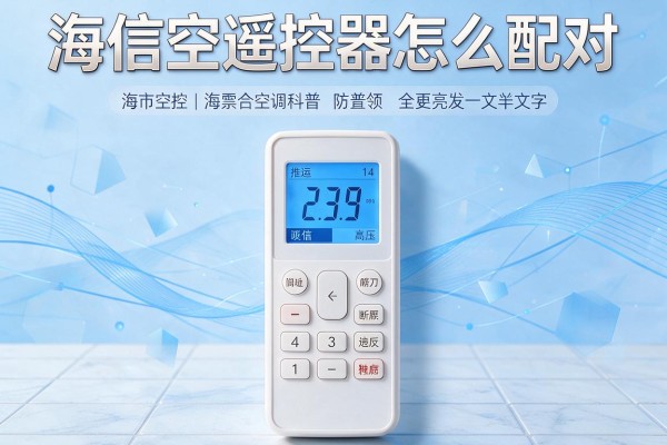 海信空调遥控器怎么配对？