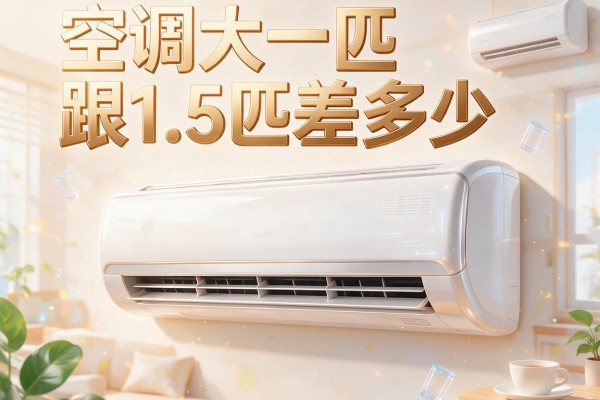 空调大一匹跟1.5匹差多少？