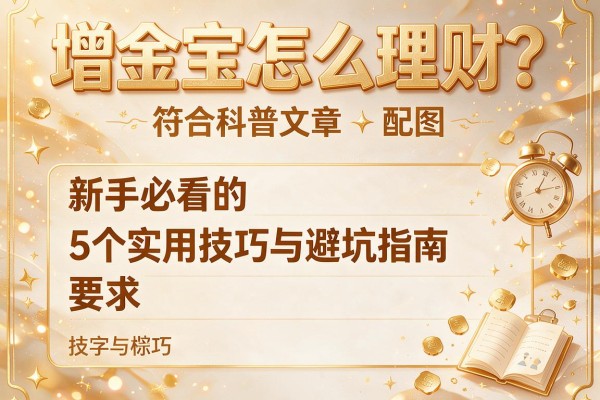 增金宝怎么理财？新手必看的5个实用技巧与避坑指南