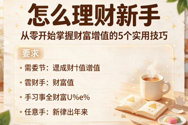 怎么理财新手：从零开始掌握财富增值的5个实用技巧