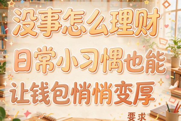 没事怎么理财日常小习惯也能让钱包悄悄变厚