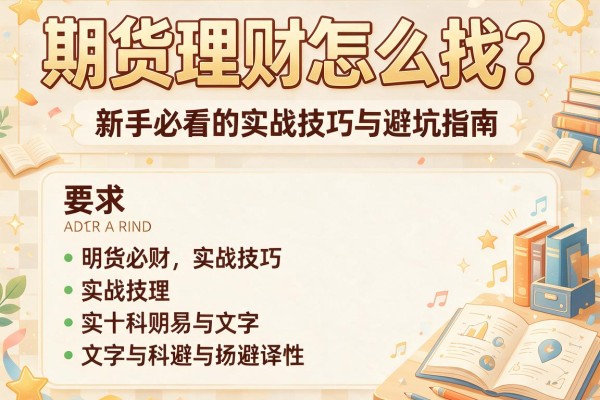 期货理财怎么找？新手必看的实战技巧与避坑指南