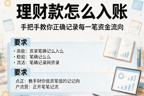 理财款怎么入账：手把手教你正确记录每一笔资金流向