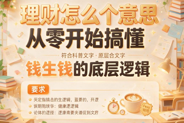理财怎么个意思从零开始搞懂钱生钱的底层逻辑