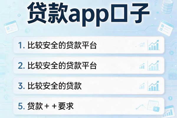 贷款app口子，介绍五个比较安全的贷款平台