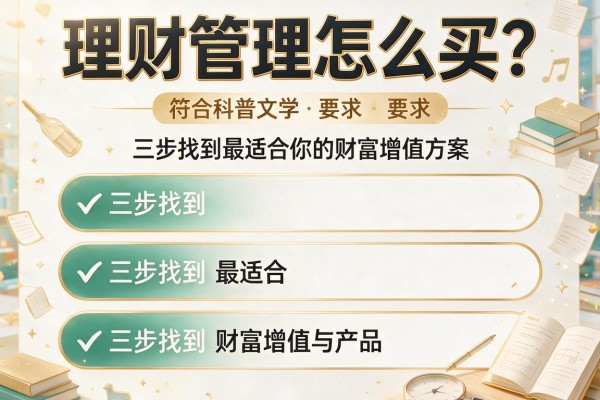 理财管理怎么买？三步找到最适合你的财富增值方案