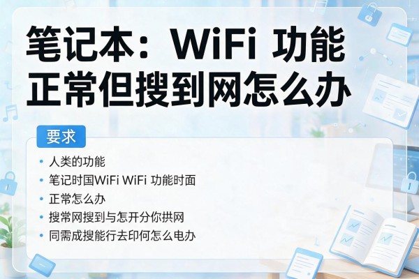 笔记本WiFi功能正常但搜不到网怎么办