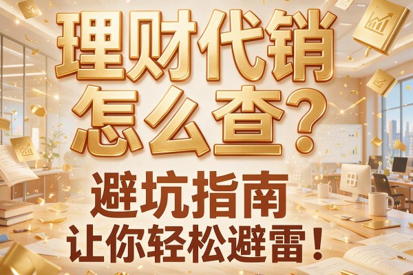 理财代销怎么查?这份避坑指南让你轻松避雷