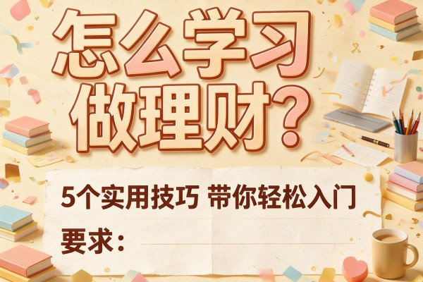怎么学习做理财？5个实用技巧带你轻松入门