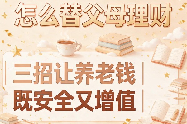 怎么替父母理财｜三招让养老钱既安全又增值