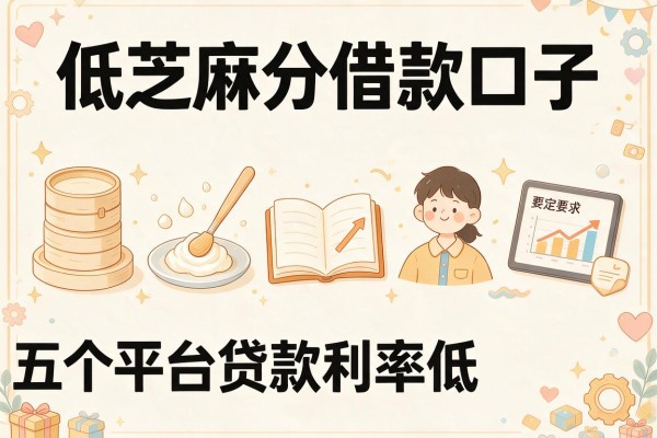 低芝麻分借款口子，盘点五个平台贷款利率低