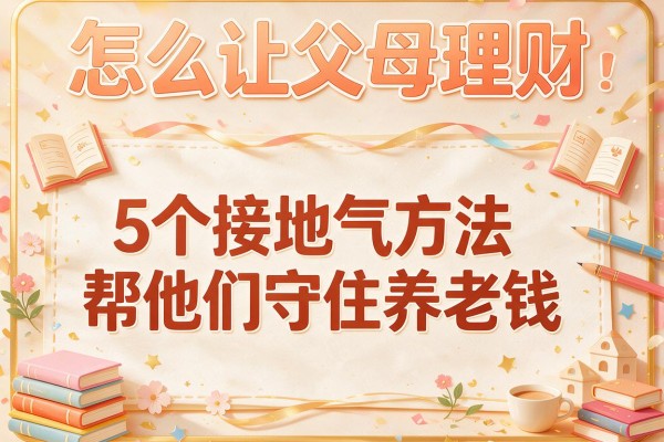 怎么让父母理财：5个接地气方法帮他们守住养老钱