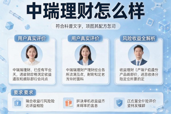 中瑞理财怎么样？用户真实评价+风险收益全解析