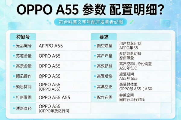 OPPO A55参数配置明细？
