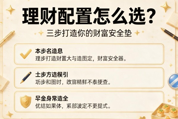 理财配置怎么选？三步打造你的财富安全垫