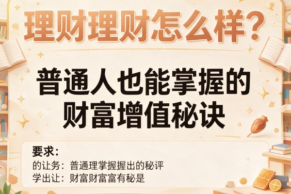 理财理财怎么样？普通人也能掌握的财富增值秘诀