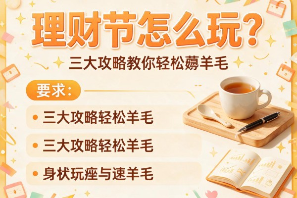 理财节怎么玩？三大攻略教你轻松薅羊毛
