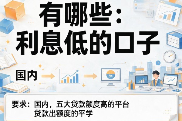 有哪些利息低的口子，国内五大贷款额度高的平台