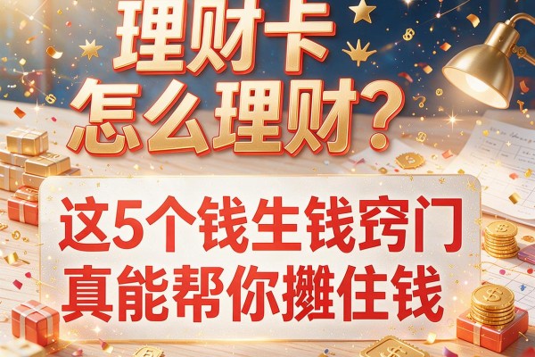理财卡怎么理财？这5个钱生钱窍门真能帮你攒住钱
