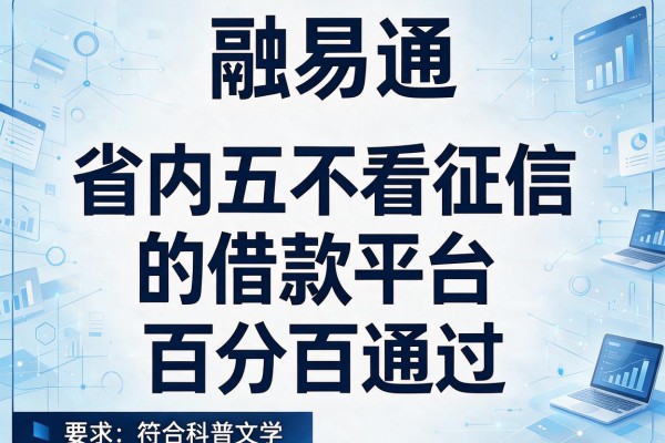 融易通，省内五个不看征信的借款平台百分百通过