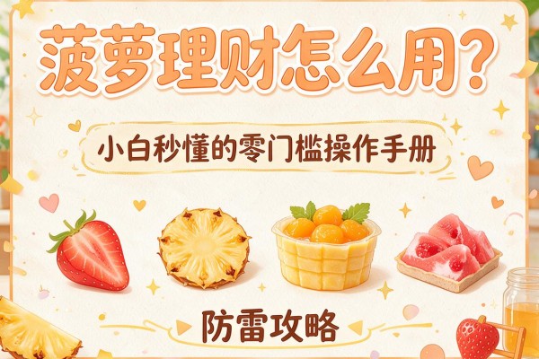 菠萝理财怎么用？小白秒懂的零门槛操作手册与防雷攻略