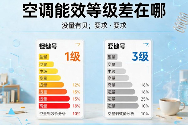 空调能效等级1级和3级差在哪