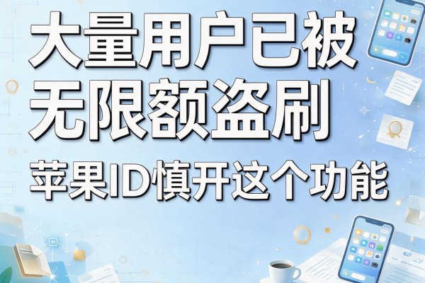 大量用户已被无限额盗刷 苹果ID慎开这个功能