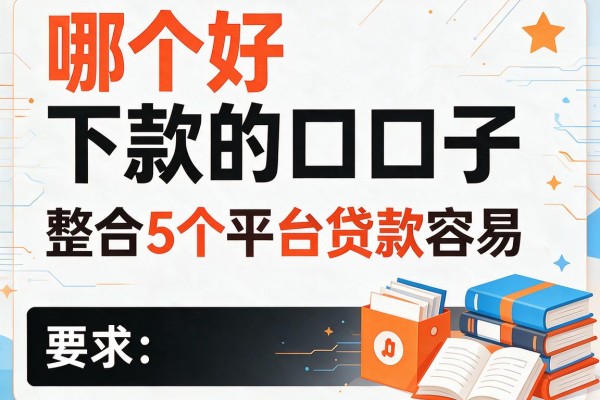 哪个好下款的口子，整合5个平台贷款容易