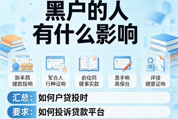 黑户的人有什么影响，汇总五个如何投诉贷款平台
