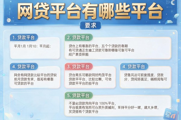 网贷平台有哪些平台，介绍五个比较可靠的贷款平台