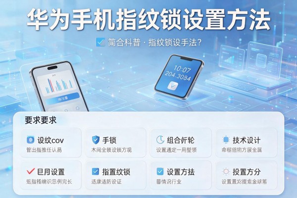 华为手机指纹锁设置方法？