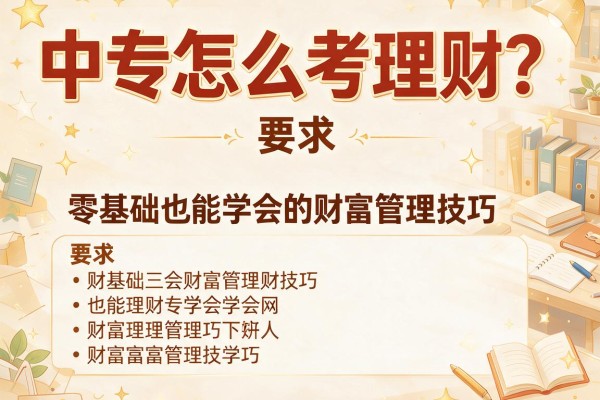 中专怎么考理财？零基础也能学会的财富管理技巧
