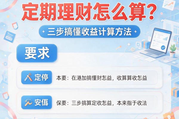 定期理财怎么算？三步搞懂收益计算方法