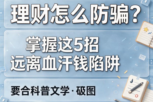理财怎么防骗？掌握这5招远离血汗钱陷阱