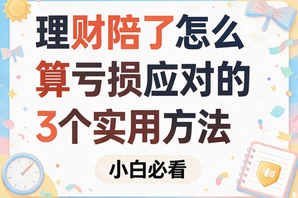 理财陪了怎么算亏损应对的3个实用方法，小白必看！