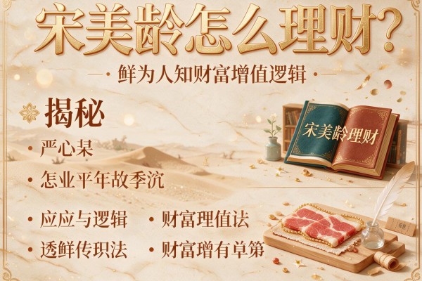 宋美龄怎么理财？揭秘她鲜为人知的财富增值逻辑