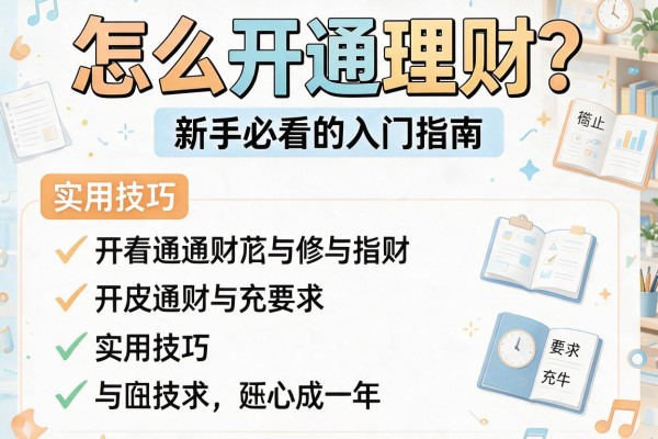 怎么开通理财？新手必看的入门指南与实用技巧