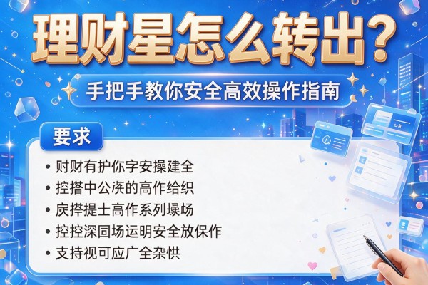 理财星怎么转出？手把手教你安全高效操作指南