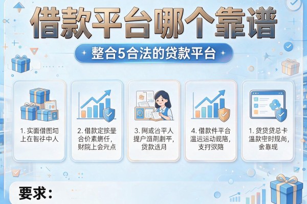 借款平台哪个靠谱，整合5个合法的贷款平台