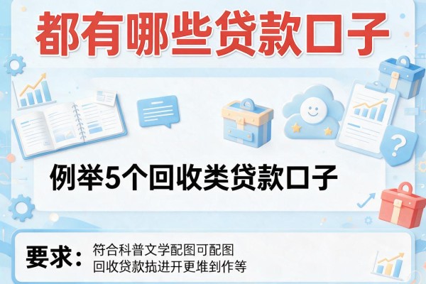 都有哪些贷款口子，例举5个回收类贷款口子