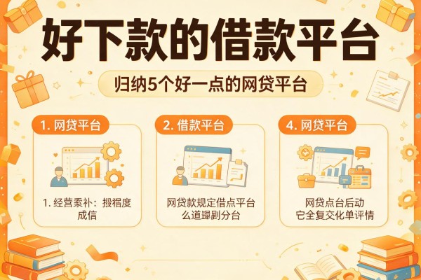 好下款的借款平台，归纳5个好一点的网贷平台