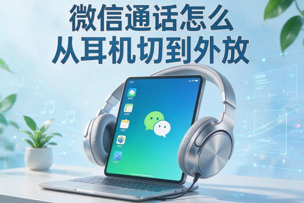 微信通话怎么从耳机切到外放？