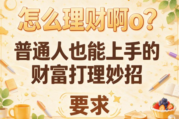 怎么理财啊o？普通人也能上手的财富打理妙招