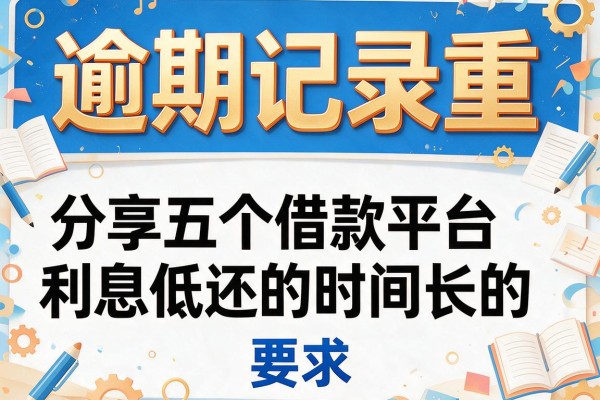 逾期记录重，分享五个借款平台利息低还的时间长的