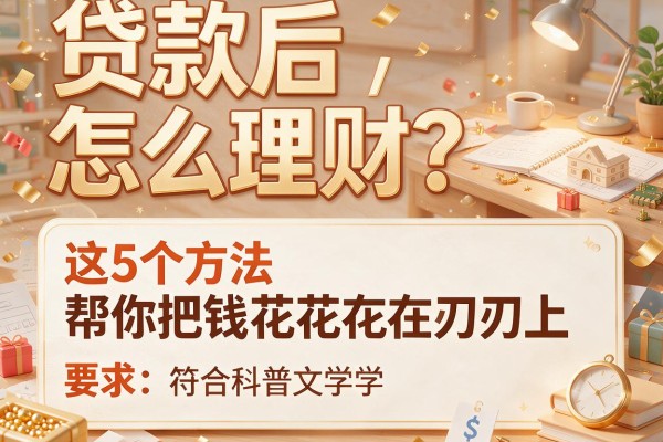 贷款后怎么理财？这5个方法帮你把钱花在刀刃上