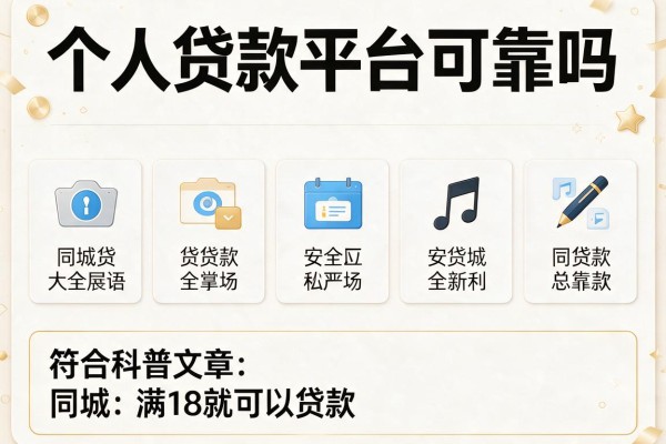 个人贷款平台可靠吗，同城五个满18就可以贷款的平台