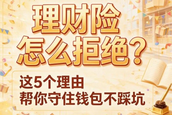 理财险怎么拒绝？这5个理由帮你守住钱包不踩坑