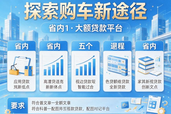 探索购车新途径，省内五个大额贷款平台