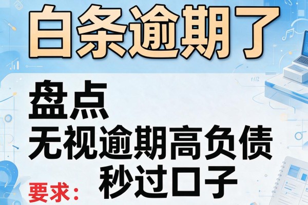 白条逾期了，盘点五个无视逾期高负债秒过口子